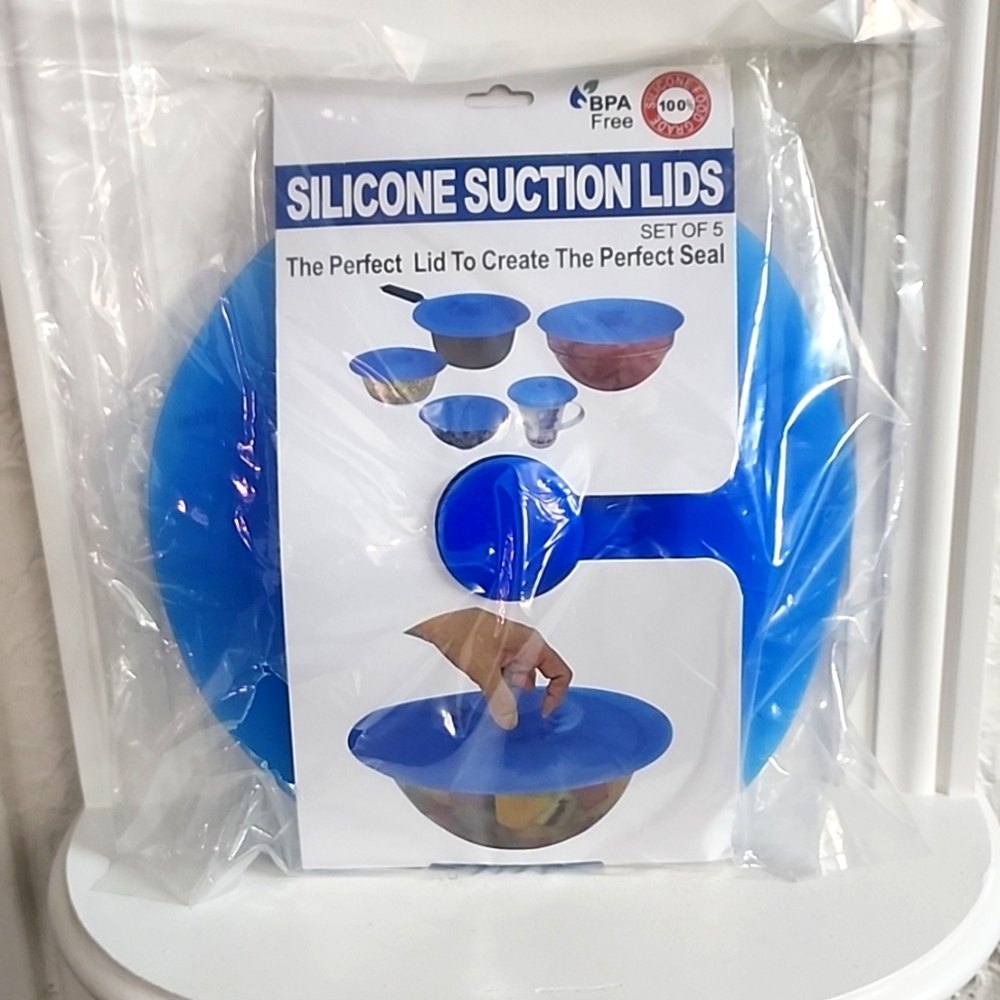 Food Grade Airtight Reusable Flexible Suction custom Silicone Lid